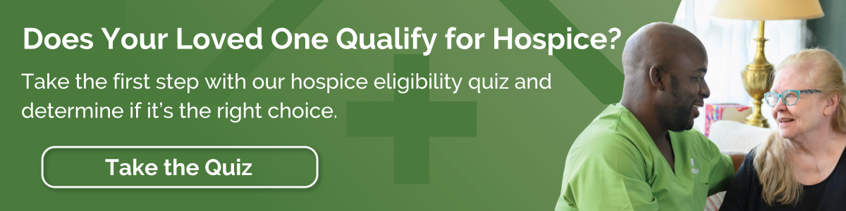 Where can your loved one receive hospice?